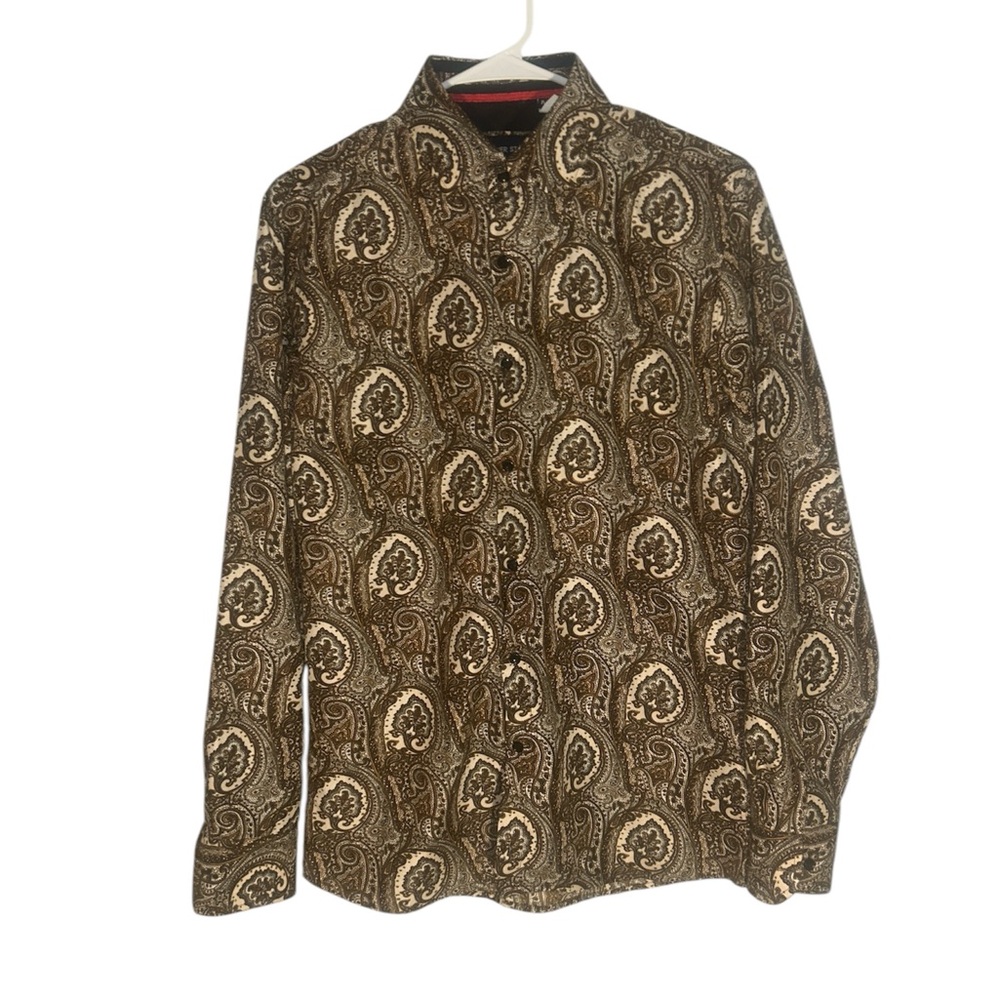 Men's Paisley Brown Shirt